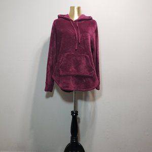 ABSOLUTELY FAMOUS Wine Plush Hoodie